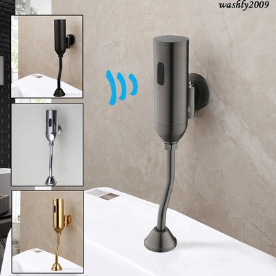 Wall Mounted Automatic Urinal Sensor Flush Valve Bath Bathroom Toilet Faucet Tap