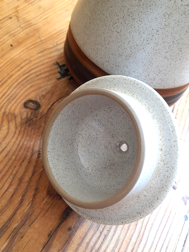 DENBY STONEWARE SPECKLED COFFEE POT VINTAGE VGC - Picture 6 of 8