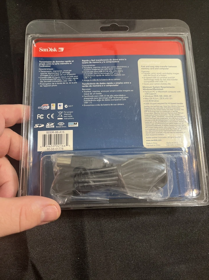 SanDisk ImageMate USB 2.0 5-in-1 Card Reader/Writer SDDR-99-A15 - Image 2 of 2