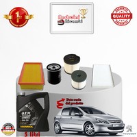 Inspektionskit Filter + ÖL Peugeot 307 2.0 Hdi 66KW 90CV Von 2005->