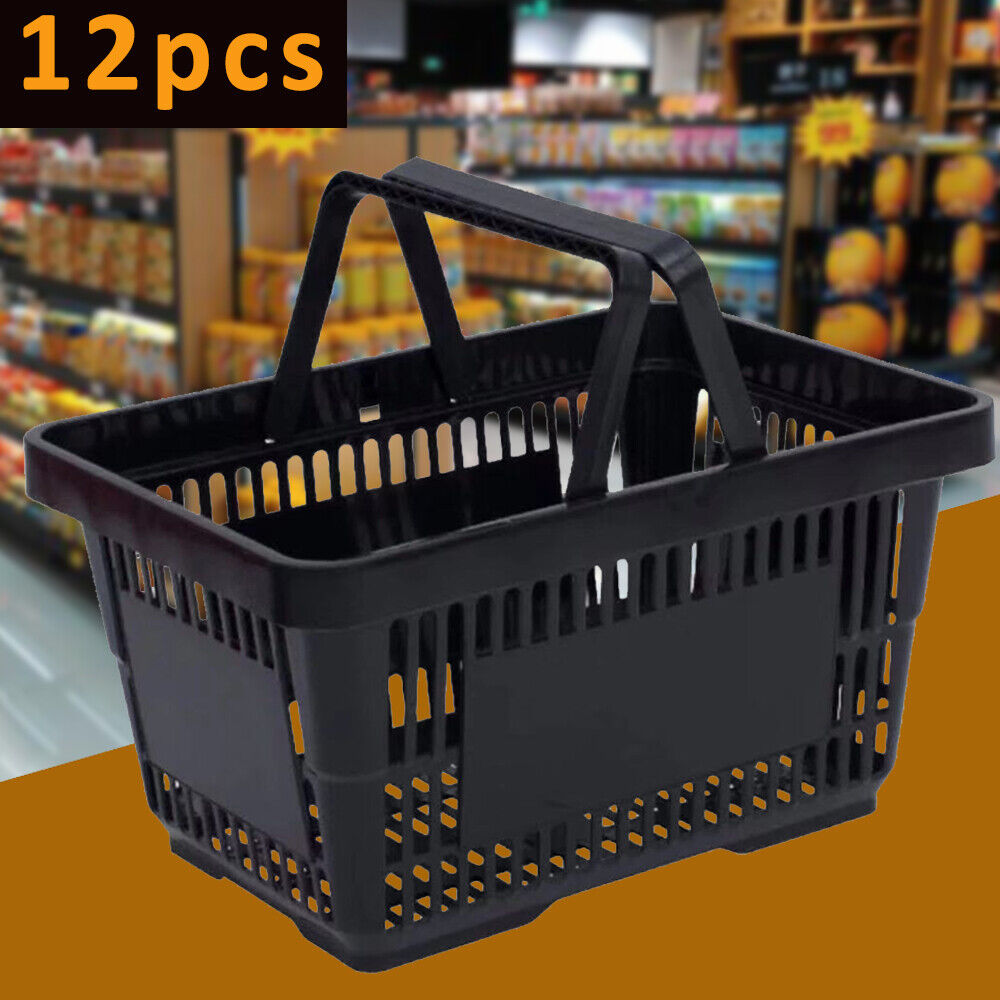 Regency Red 18 11/16 x 12 3/8 Plastic Grocery Market Shopping Basket