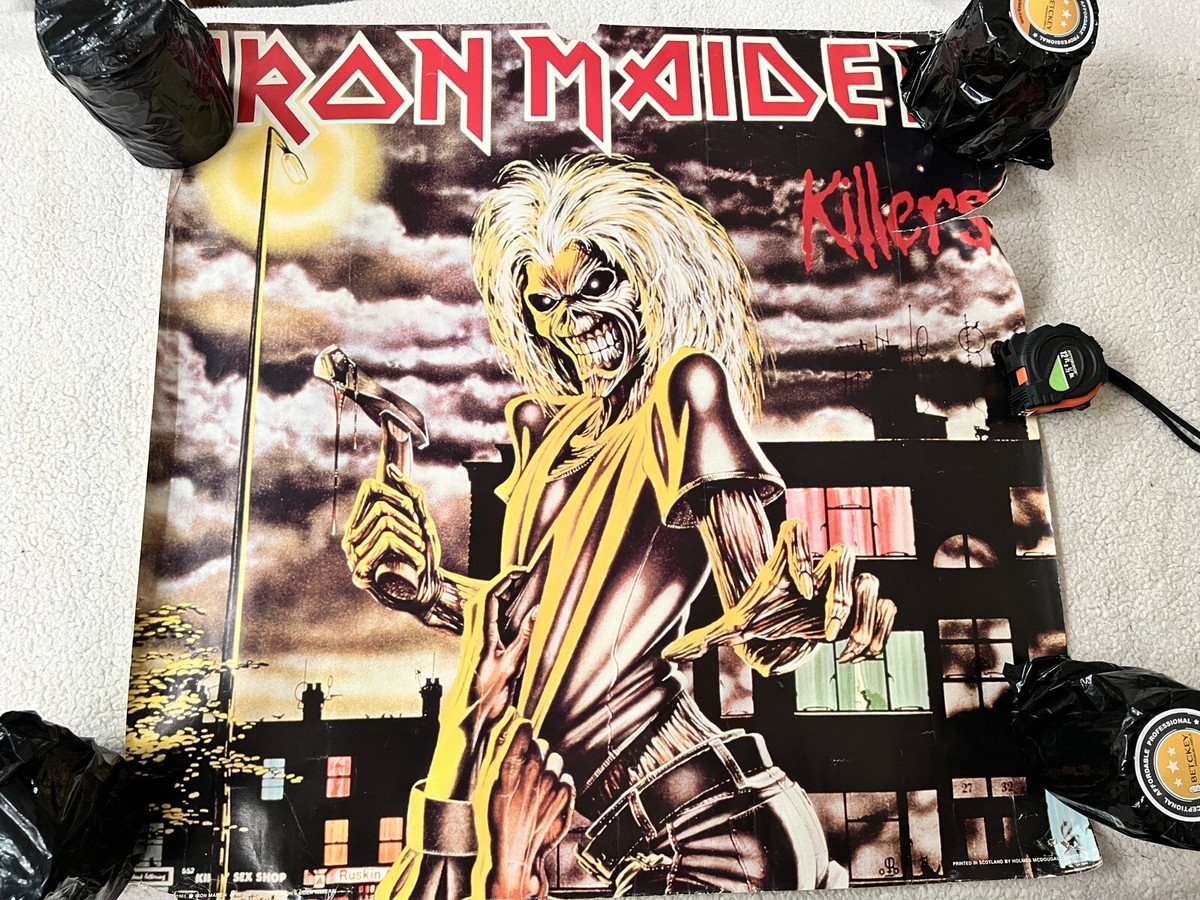 Vintage 1981 IRON MAIDEN Killers Eddie wall Poster 1981 24 X 24