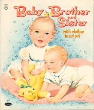 VINTAGE 1958 BABY BROTHER PAPER DOLLS LASER REPRODUCTION~UNCUT~LO PR~TOP SELLER