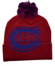Montreal Canadiens Fanatics Iconic Logo Knit Pom NHL Hockey Beanie Winter Hat 