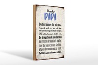 Holzschild Spruch 20X30Cm Danke Papa Du Bist FüR Mich Da Deko Schild Wooden Sign