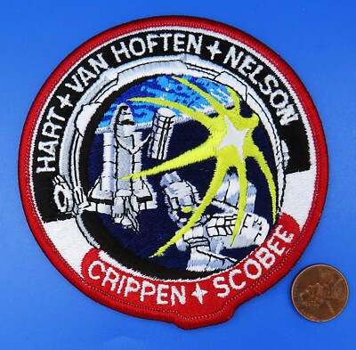 NASA PATCH vtg LION Brothers STS-41C Space Shuttle CHALLENGER Crippen Scobee