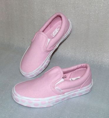 Vans Classic Slip On K'S Canvas Kinder Schuhe Freizeit Sneaker EU 31 UK13 Pink W