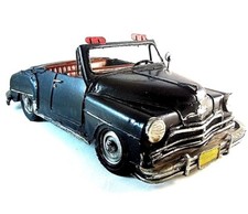 Vintage classic look , hand made ,black metal Cadillac model ,collectible RARE