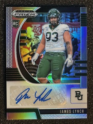 2020 Prizm Draft Picks SILVER PRIZM AUTOGRAPH James Lynch RC #265 Vikings