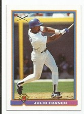 JULIO FRANCO 1991 BOWMAN SILVER SLUGGER CARD NM-MT+ CONDITION