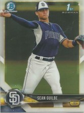 Sean Guilbe San Diego Padres 2018 Bowman Chrome Draft 1st Bowman Card