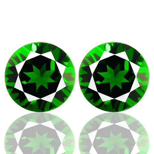Diópside cromado 1,59 quilates raro aaa color verde 100% natural tierra extraída Rusia - Imagen 1 de 3