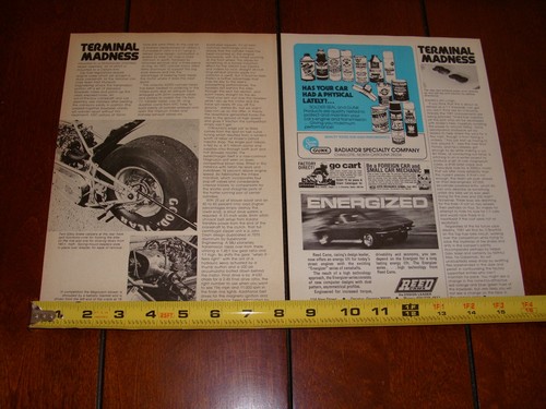 BO O'BROCHTA KAWASAKI TOP FUEL DRAG BIKE KZ 1200 cc ORIGINAL 1981 ARTICLE - Picture 12 of 12