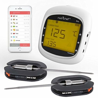 Bluetooth Wireless BBQ Digital Thermometer -PWIRBBQ80