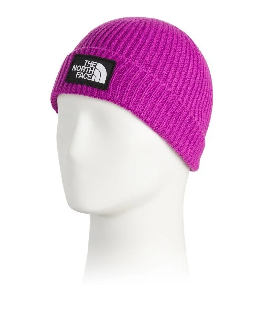 North face purple beanie discount