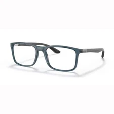Reading Glasses Ray Ban 8908 5719 Blue Transparent 57 18 145 + Hoya Lens