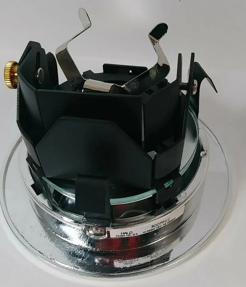 HALO 3007PCC empotrado 3 pulgadas 15 grados lente luz de ducha cromo reflector transparente Foto 3 de 4