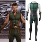The Deep Cosplay Jumpsuit Superhero The Boys Suit Costume Halloween Adult Kids