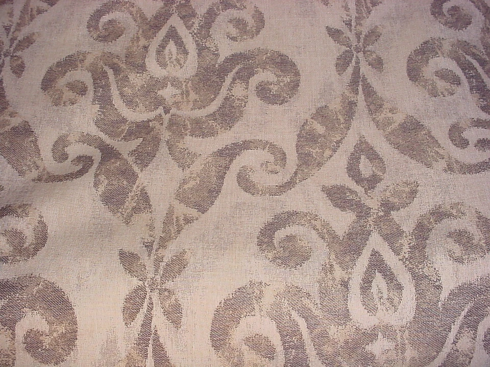 3-3/4Y GP J Baker LB50065 Vencenzo Burnt Umber Spanish Damask Upholstery Fabric - Image 3 of 4