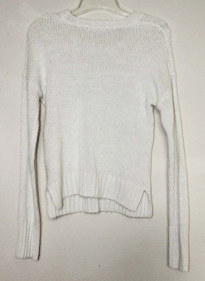 Suéter blanco tejido con cable SO para niñas - Talla: M Foto 2 de 2