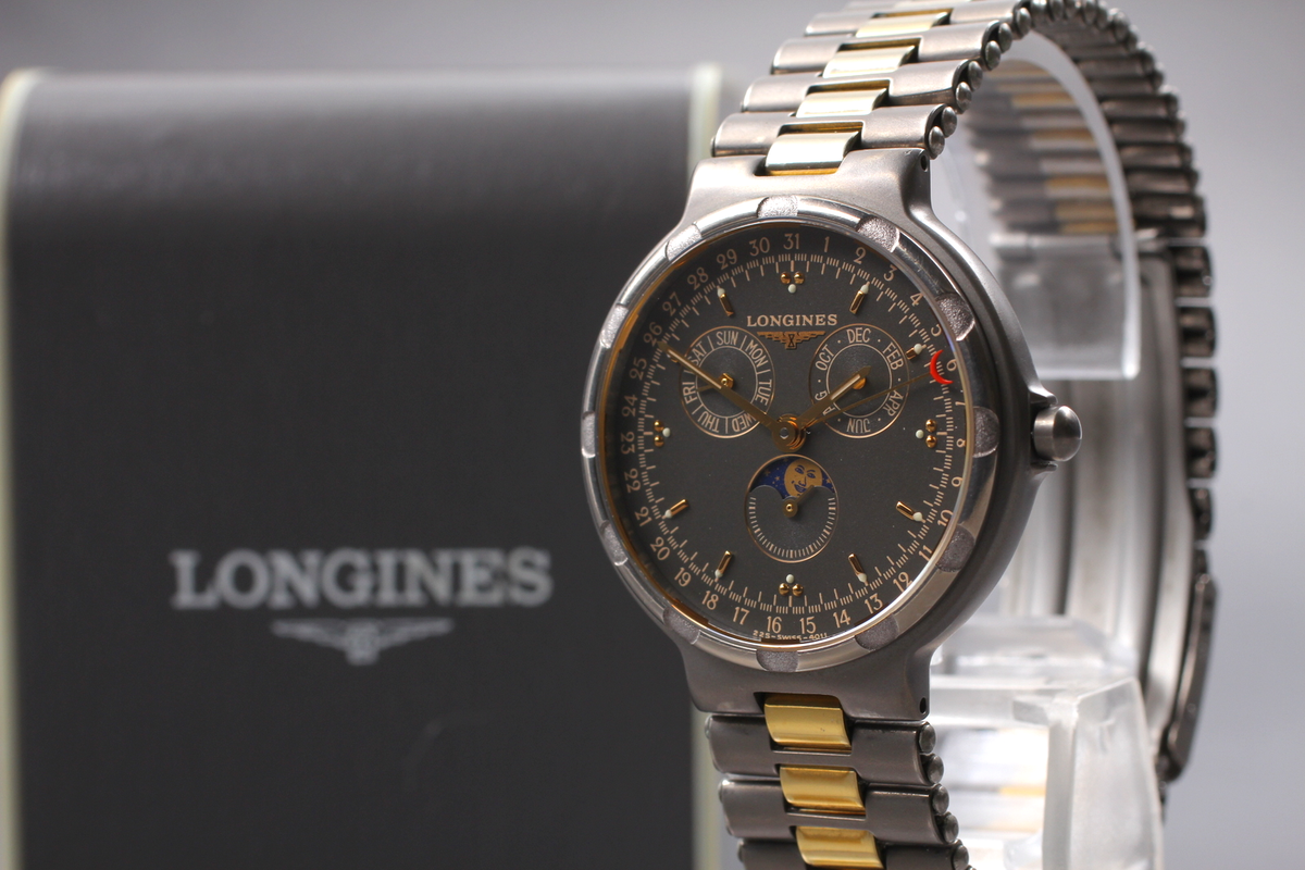 LONGINES ロンジン チタンコンクエスト ムーンフェイズTITANIUM LONGINES ロンジン チタンコンクエスト ムーンフェイズTITANIUM