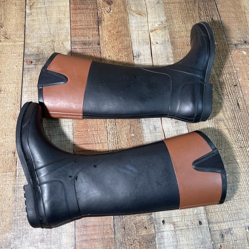 Tommy Hilfiger Viktoria Equestrian Style Rubber Tall Rain Boots Size 8 - Picture 4 of 12