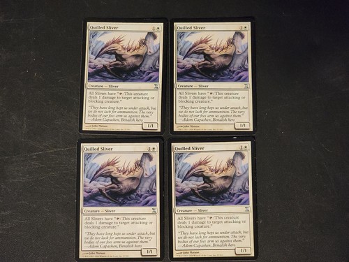 Magic the Gathering Card Lot TCG Quilled Sliver x4, LP-HP, 942