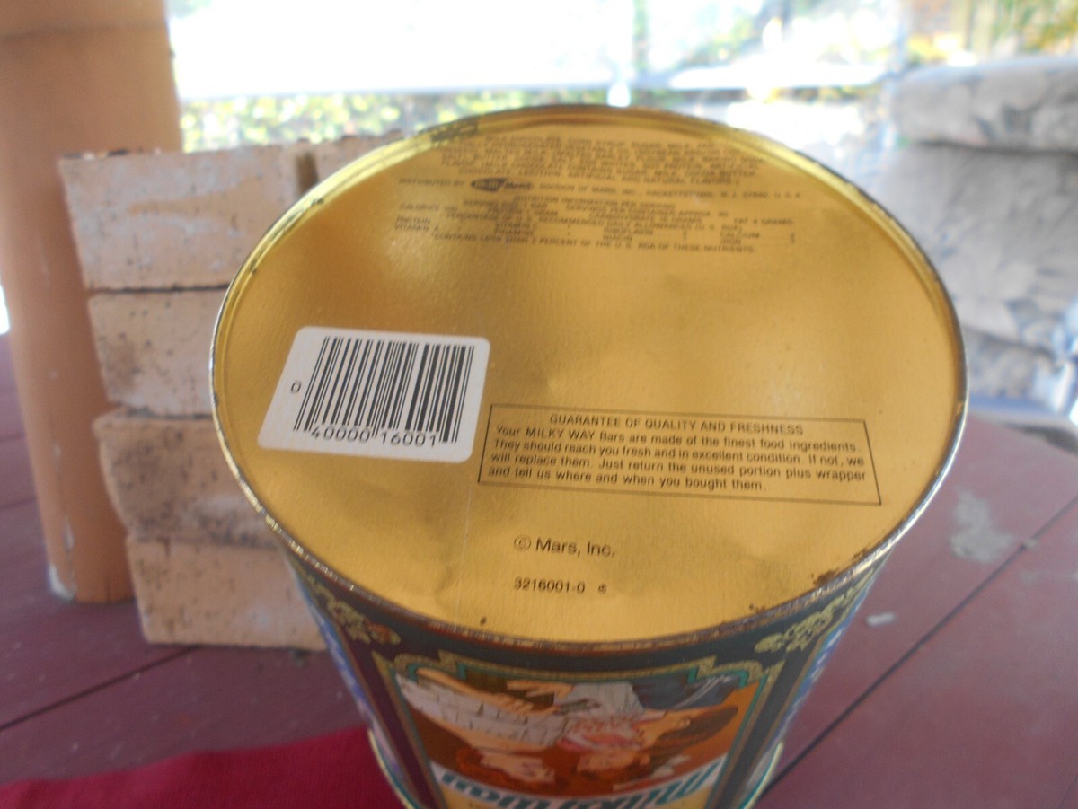 Vintage RARE 80s Mars Milky Way Candy Bar Collectible 32oz Metal