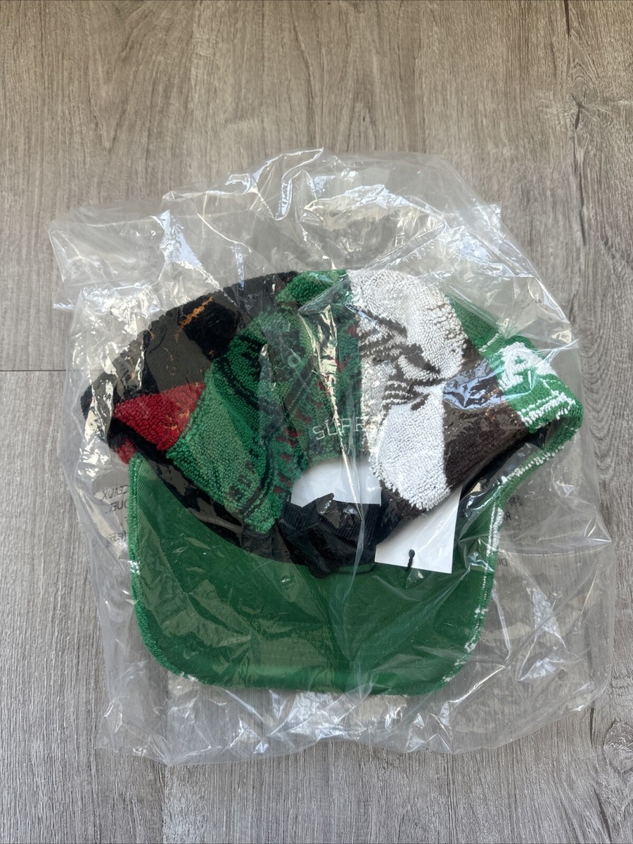 Supreme Martine Rose Towel 6 Panel Cap Multicolor Green FW24 Supreme Martine Rose Towel 6 Panel Cap Multicolor Green FW24