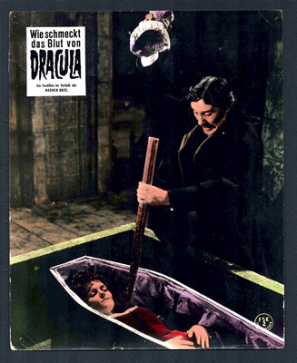 Wie schmeckt das Blut von Dracula AUSHANGFOTO #2 HAMMER ´70 Christopher Lee
