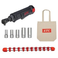 KTC 9.5sq Cordless Ratchet Set, 7pcs  Tote Bag