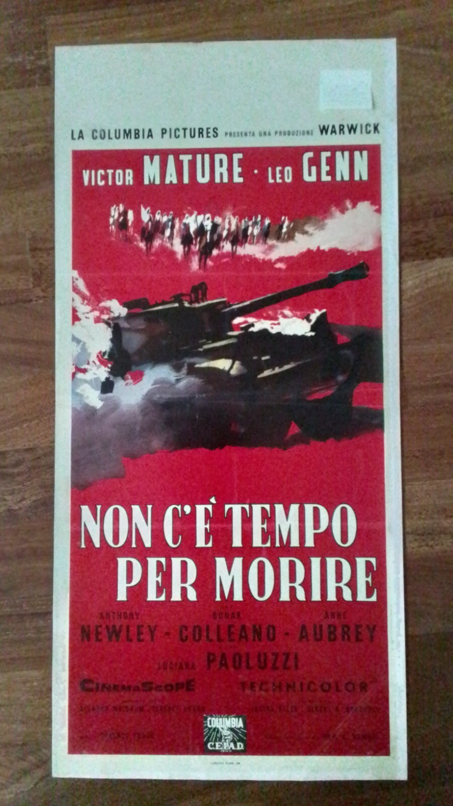 Locandina originale film Non c'è tempo per morire (1958) - Regia di Terence Young