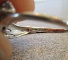 14K Helzberg Diamonds White gold Diamond Ring Size 7 R31 — photo 8