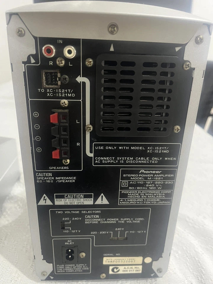 Pioneer Stereo Cd Tuner Deck XC-IS21T With Amplifier *Untested* - image 3 of 4