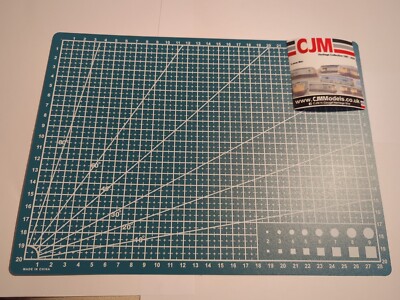 Schneidematte A4 grün Basteln Schneidematte bedruckt Gitter Design 20 cm x 28 cm