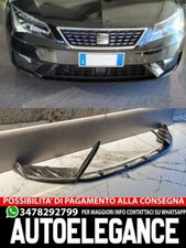 Seat Leon 5F Spoiler Fr Sous Pare-Choc ABS Noir Poli Séparateur de Lame
