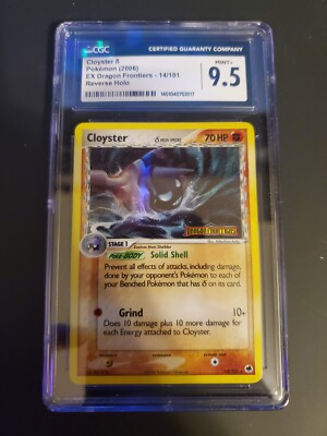 2006 Cloyster Delta Reverse Holo EX Dragon Frontiers CGC MINT+ 9.5 (Low ...