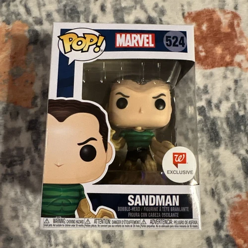 Funko Pop! Marvel #524 Sandman Spider-Man Exclusive Figure. Open box.  (#10)