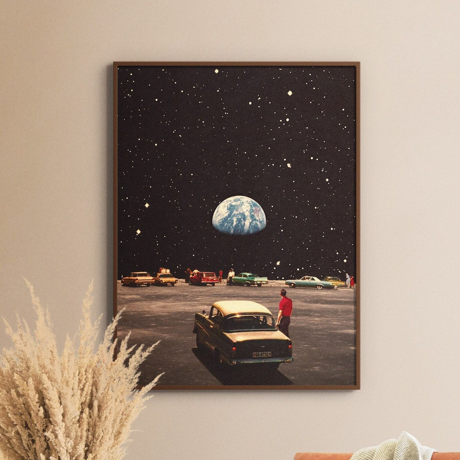Missing Home Retro Futurism By Taudalpoi Space Collage Vintage Scifi Poster
