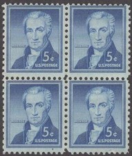 Scott # 1038 - James Monroe - U.S. Block Of 4  - MNH - 1954