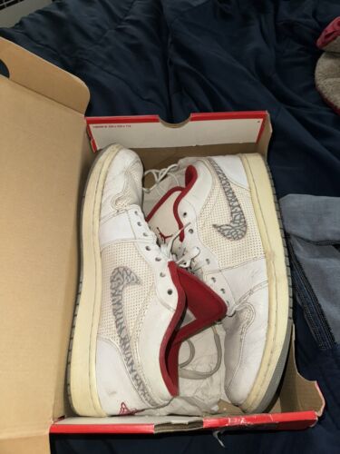 Nike Air Jordan 1 Phat Low Men Size 12 338145-113 Elephant Print Swoosh Shoes - Picture 10 of 10