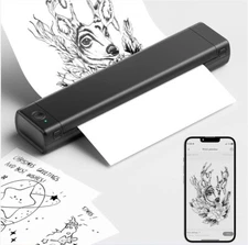 Tattoo Stencil Printer Mini Bluetooth Thermal Transfer Machine + 10 Papers Lot