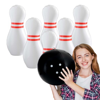Zloveleexr Inflatable Bowling Set for Kids and Adults, Inflatable Bowling Bal