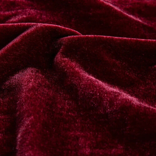HiEnd Accents Stella Faux Silk Velvet Long Lumbar Pillow, 14"x42" - Garnet Red - Picture 2 of 2