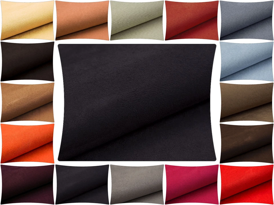 10 Meter Polsterstoff Möbelstoff Alcala Velour Mikrofaser Leder-Imitat - Bild 3 von 3