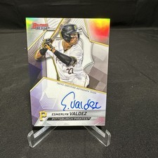 Esmerlyn Valdez 2025 Bowman’s Best On Card Refractor Auto Pittsburgh Pirates