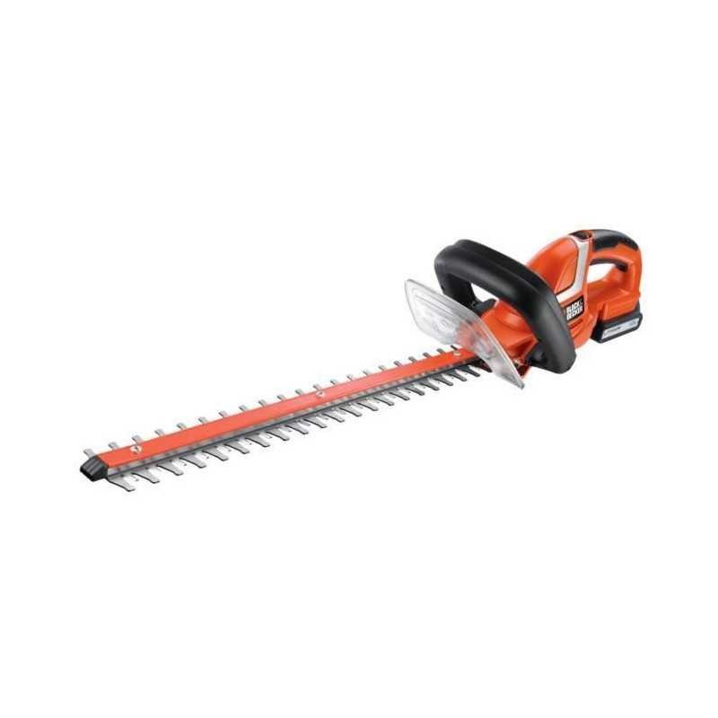 Taille-haies sans fil BLACK + DECKER 45cm avec batterie Lithium 18V pour entretien du jardin