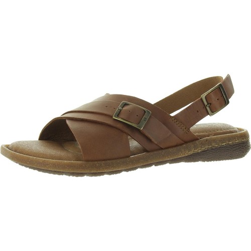 Born Womens Marina Buckle Leather Flatform Sandals BHFO 7310 - Picture 1 of 12