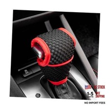 Car Gear Shift Knob Cover Anti-slip Automotive Manual Regular Black Red Car Gear Shift Knob Cover Anti-slip Automotive Manual Regular Black Red