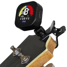 Clip on Rotating Guitar Tuner Electric Guitar Tuner Universals Digital Tuner